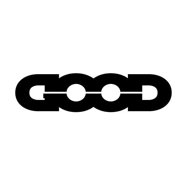 GOOD black wordmark on white