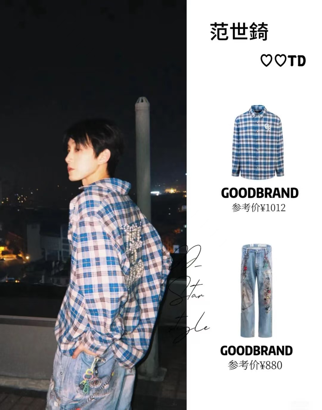 GOODBRAND ecommerce outfit editorial combining model photography and product information