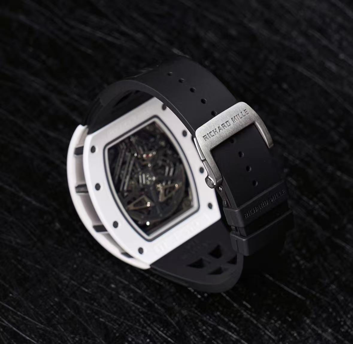 Watch buckle detail with shallow depth of field