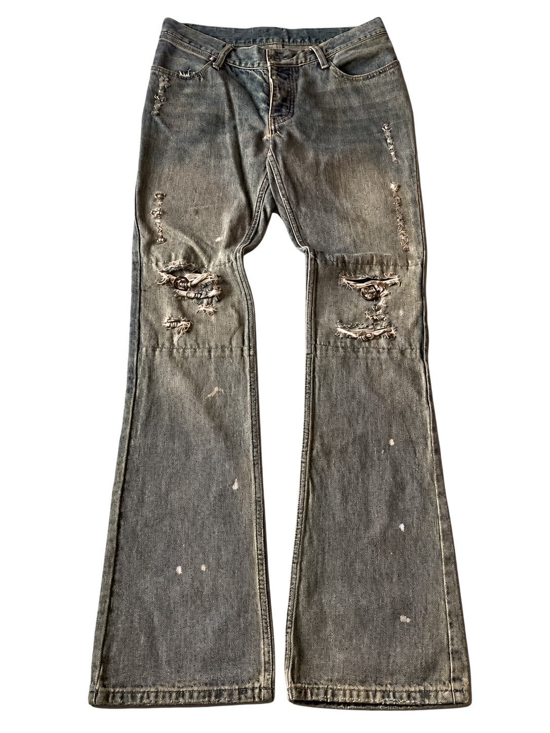 Jeans with the tiled background removed and a transparent background